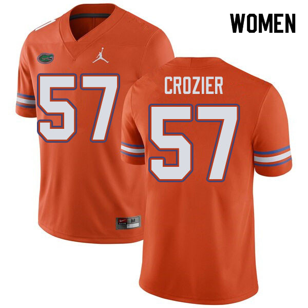 Jordan Brand Women #57 Coleman Crozier Florida Gators College Football Jerseys Sale-Orange